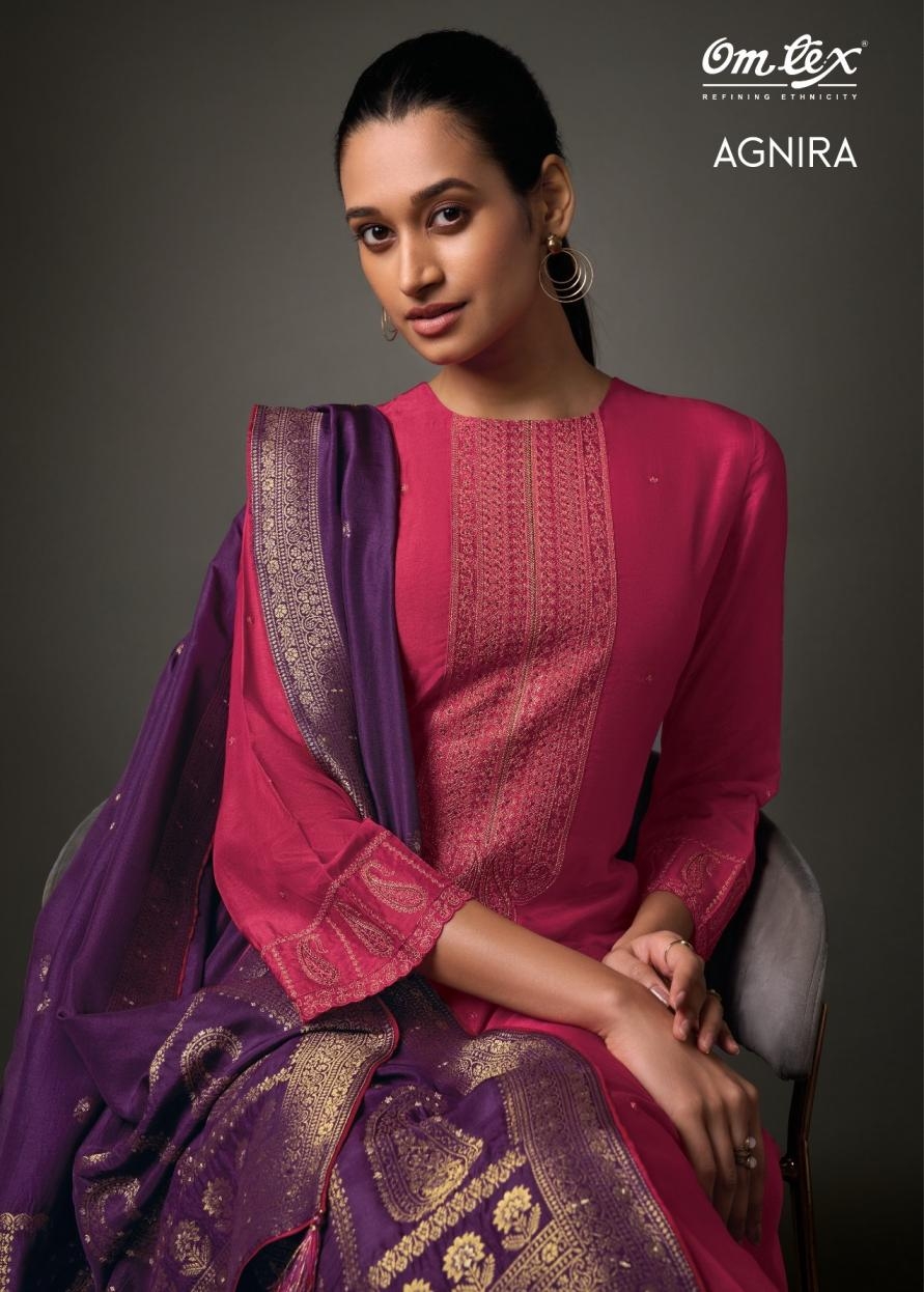 omtex agnira 8141 olivia silk modern salwar kameez in wholesale surat