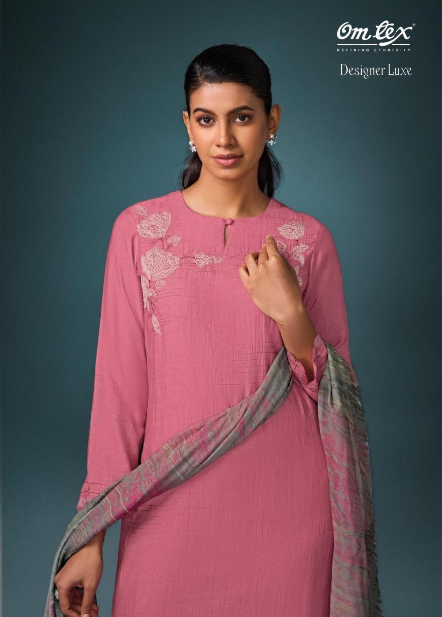omtex designer luxe series 7721 A to D aurum silk pretty look salwar kameez in wholesale surat