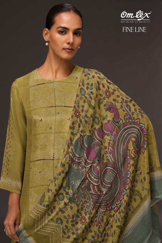 omtex fineline series 7651 A to D amazing pakiza silk salwar kameez in wholesale surat