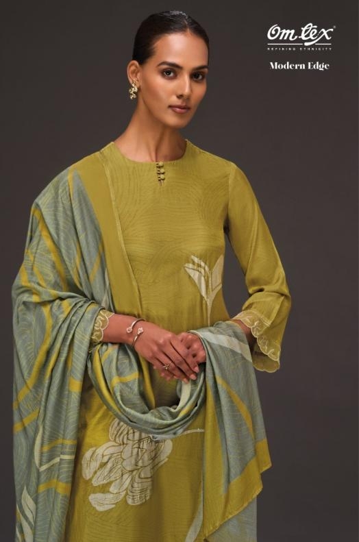 omtex presents modern edge 7681 A to D pakiza silk salwar kameez in wholesale surat