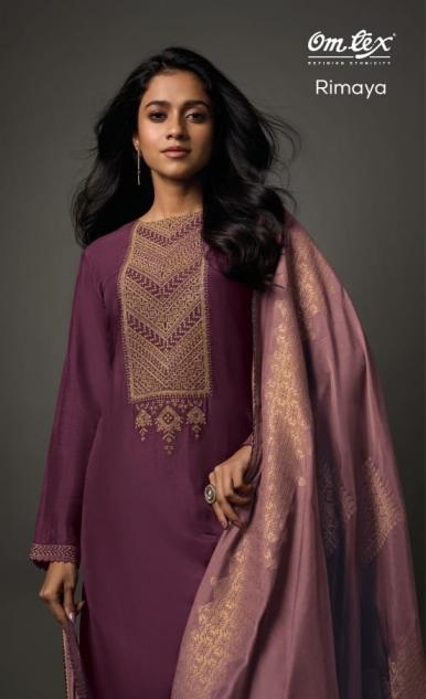 omtex rimaya 8011 olivia silk attractive look salwar kameez in wholesale surat