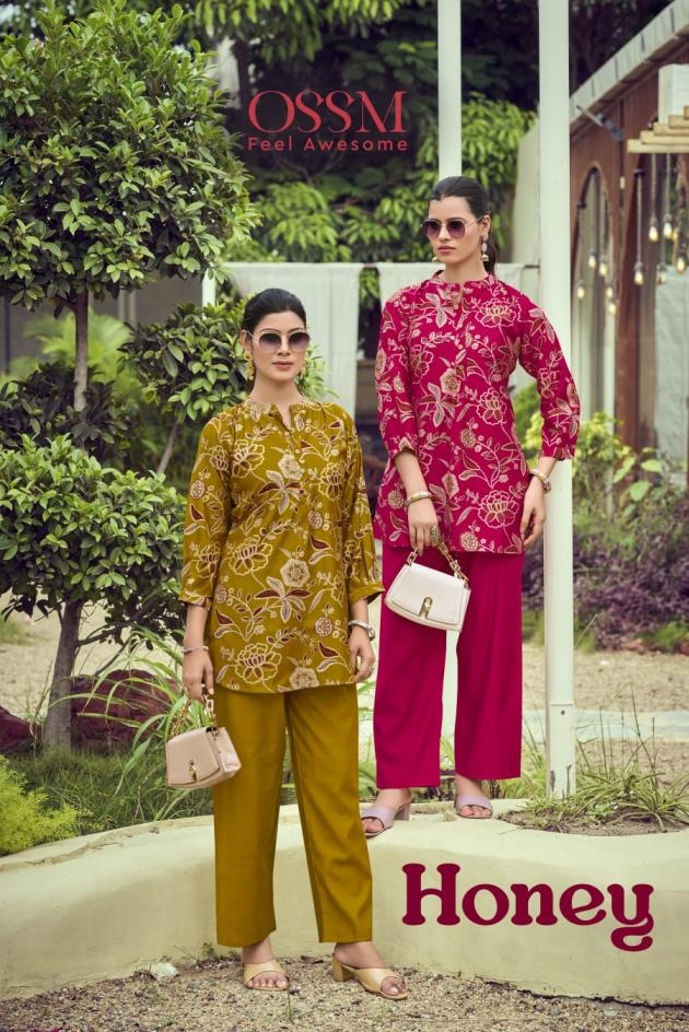 ossm honey series 1001 to 1006 vetican readymade gorgeous look co-ord set in wholesale surat