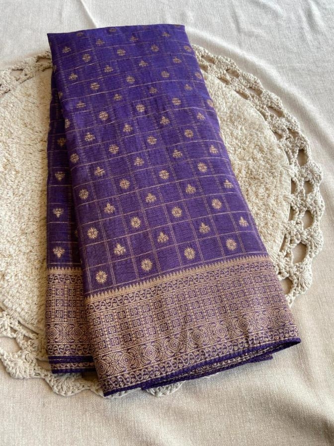 p r clothing kc 331 banarasi khadi zari crushed silk saree in wholesale surat