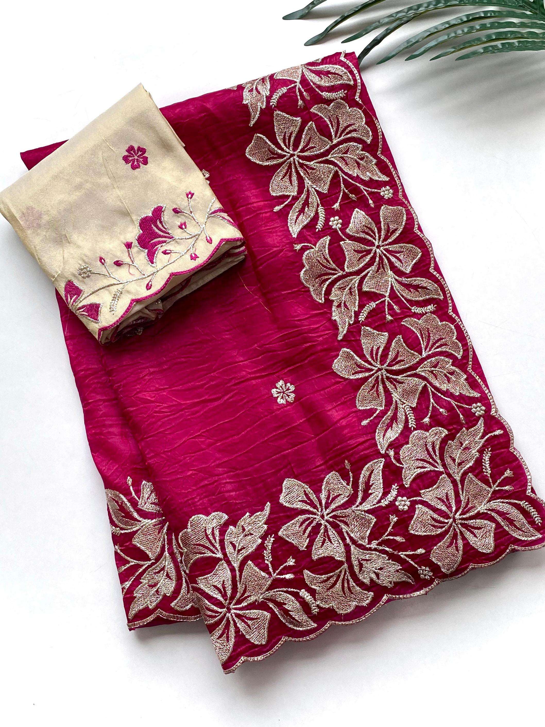 p r clothing poonam crush silk exclusive saree in wholesale surat