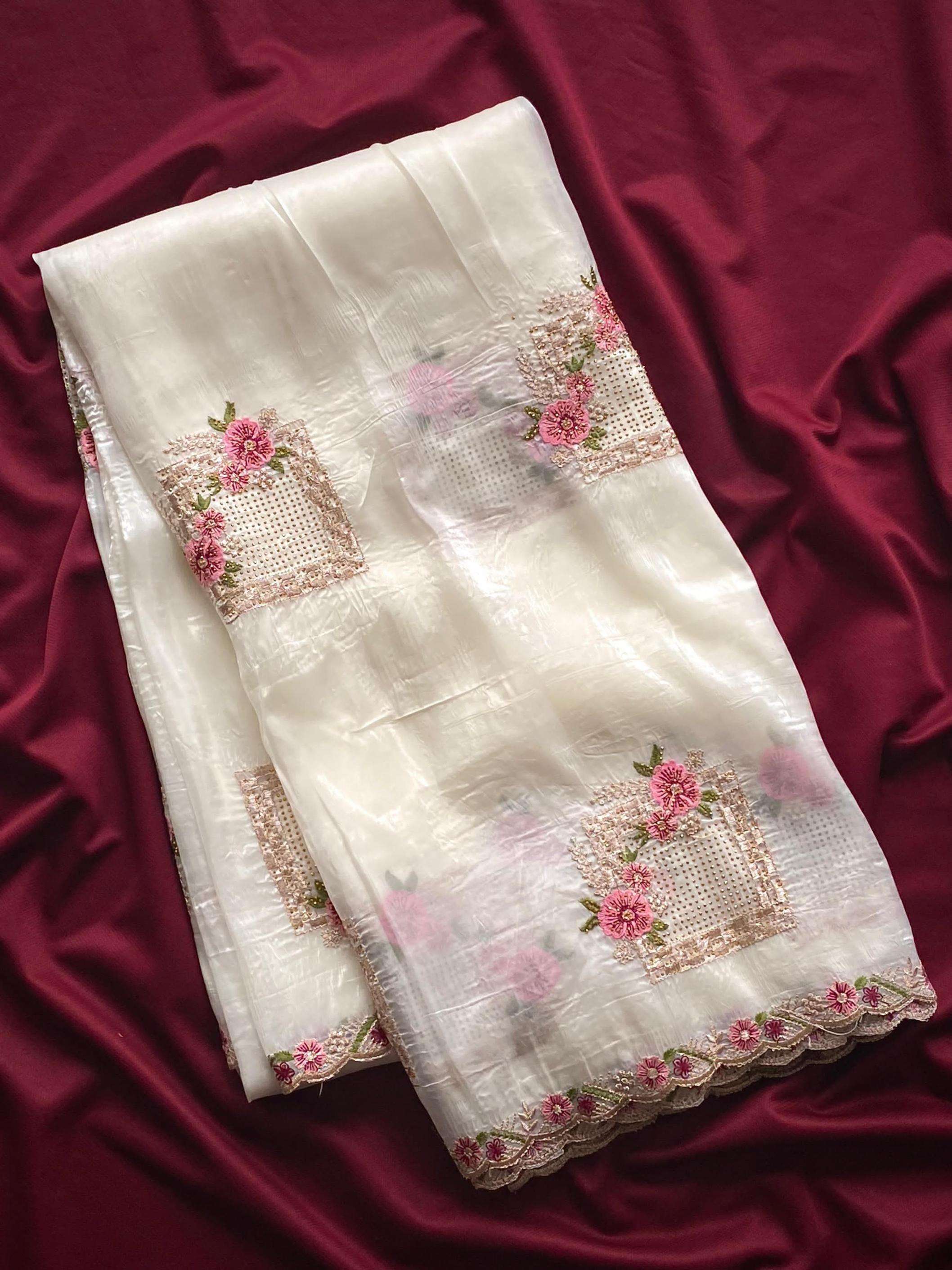 p r clothing ridhima gorgeous look crush silk saree in wholesale surat