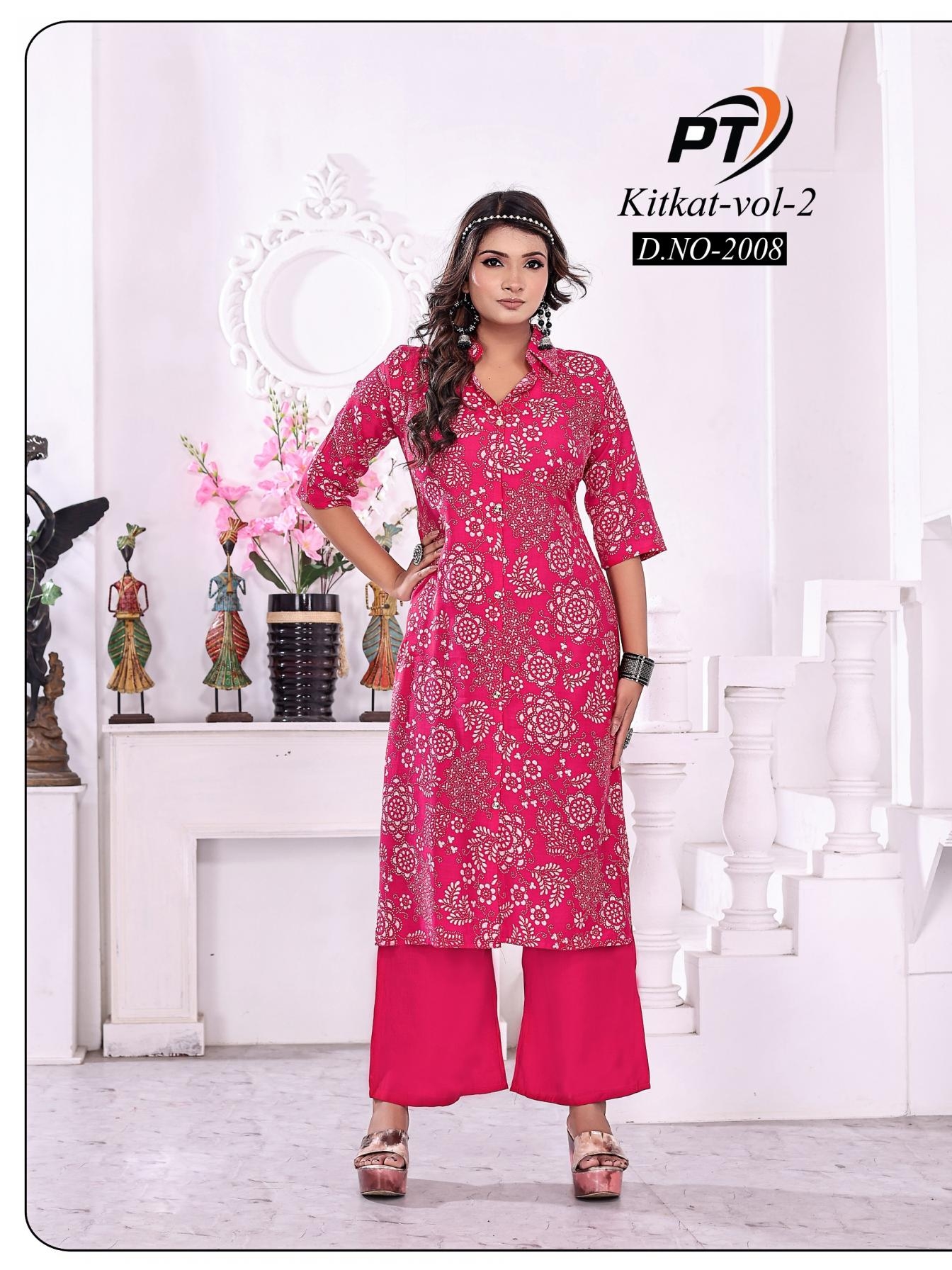 padmavati kitkat vol 2 series 2001 to 2009 Vatican readymade combo kurti with pant in wholesale surat