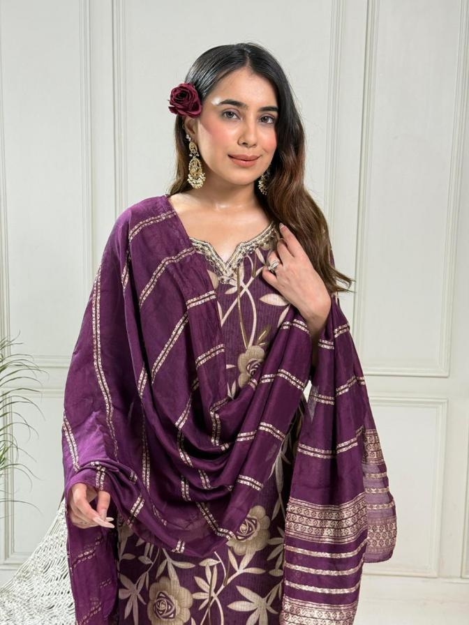 poonam creation berlin discharge prints stylish combo suit in wholesale surat