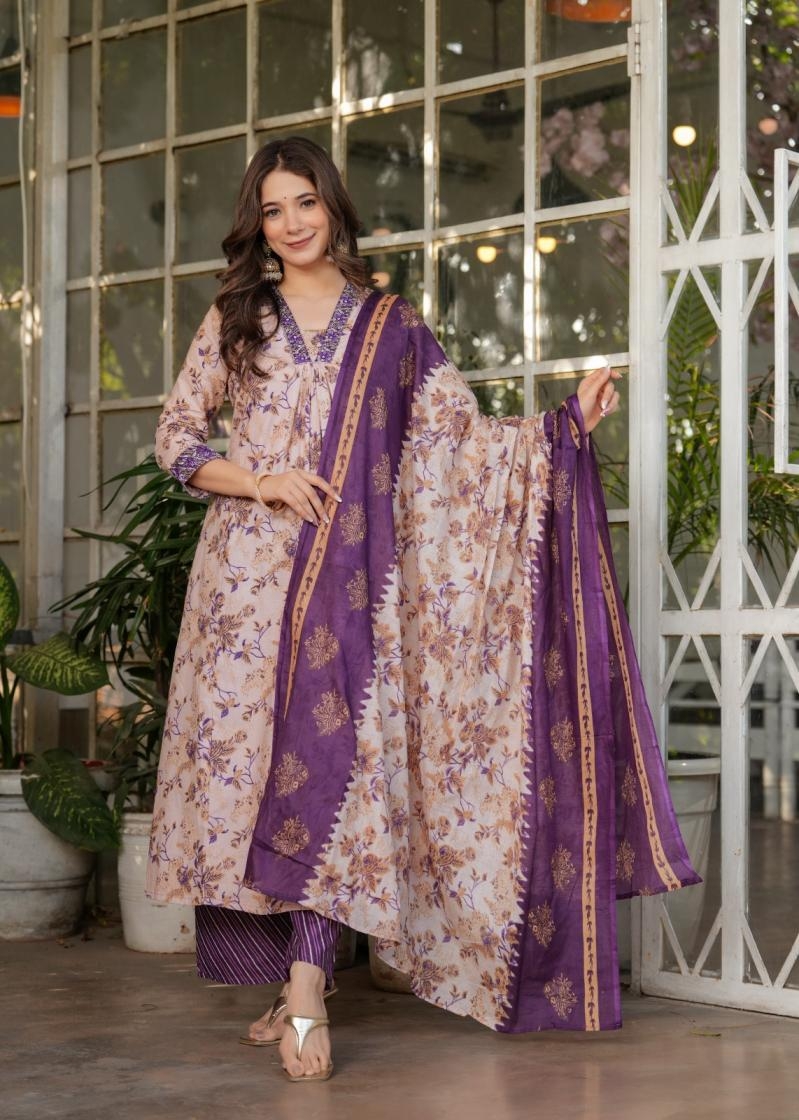 PR 9STAR FASHION HEER VOL-4 PURE COTTON WITH EMBRODERY WORK SUIT IN WHOLESALE SURAT
