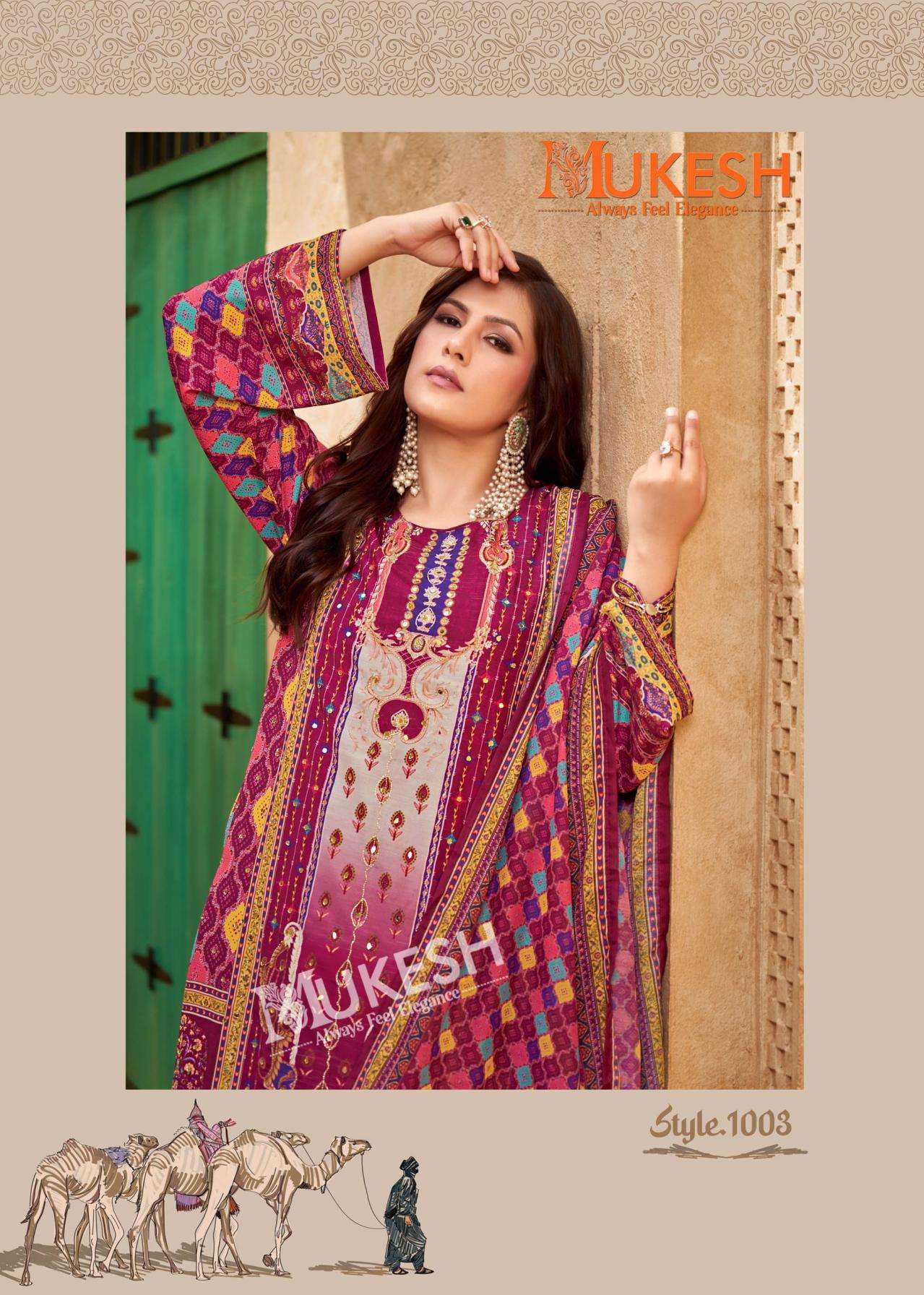 pr clothing bin saeed series 1001 to 1006 muslin print readymade modern pakistani suit in wholesale surat