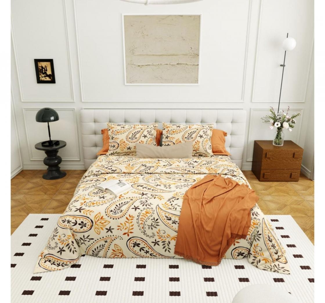 pr clothing check mate fitted readymade stylish cotton bedsheets with 2 pillow cover in wholesale surat