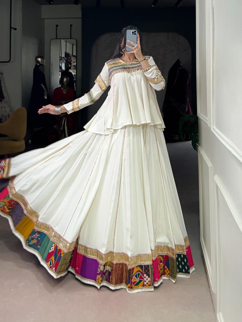pr clothing chhori lnb1739 rayon navratri special readymade lehenga with top in wholesale surat