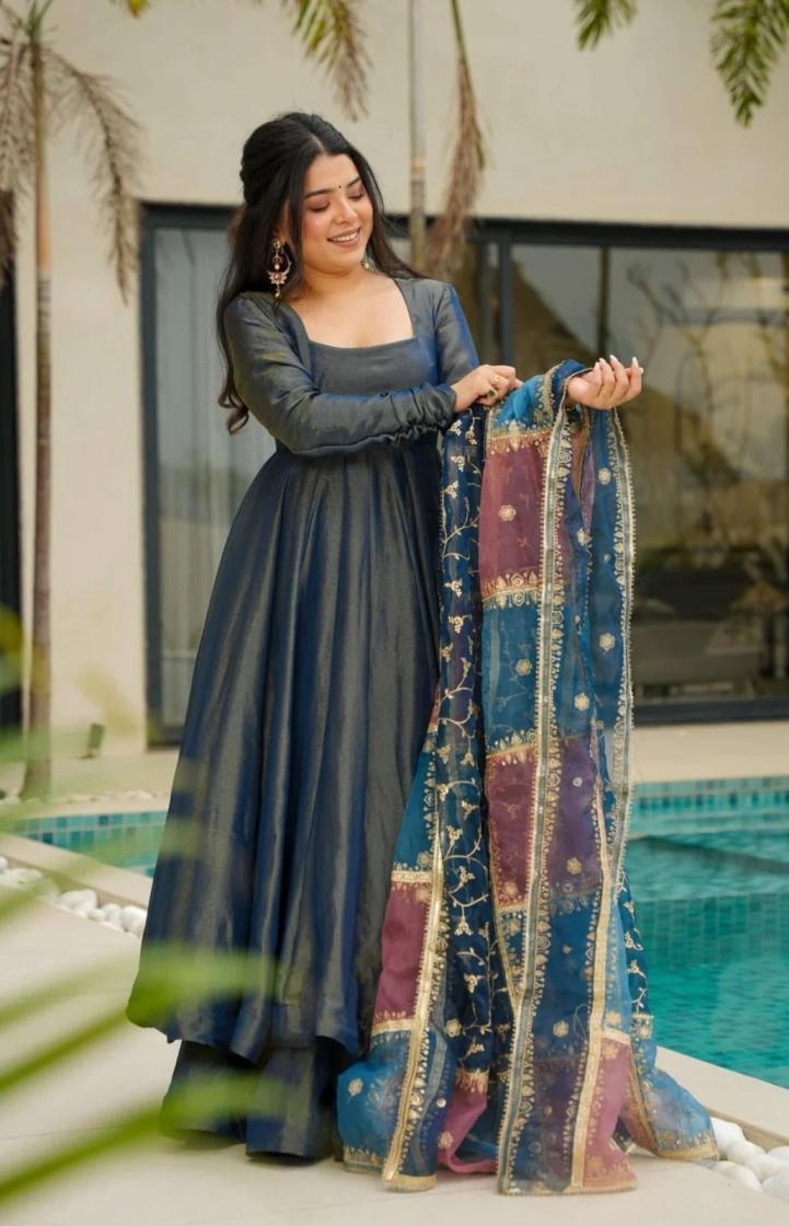 pr clothing dvd 5113 roman simmer silk elegance readymade plazzo suit in wholesale surat