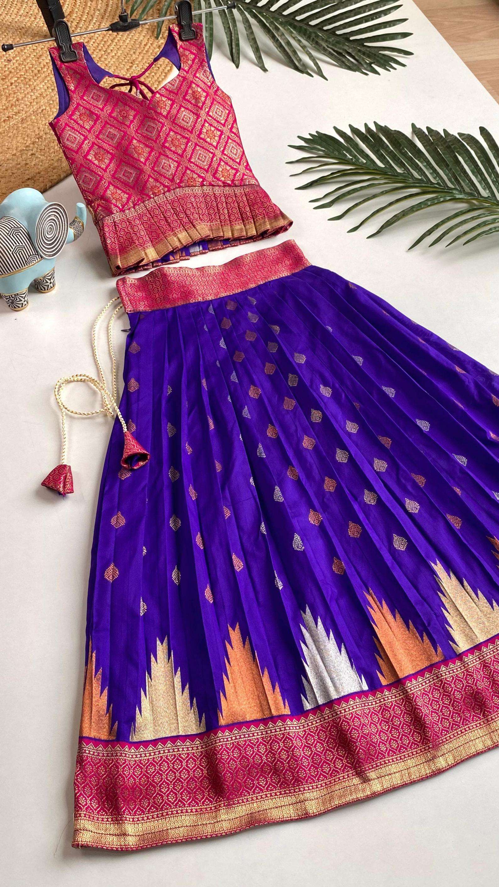 pr clothing k amisha silk blend silk blend readymade big size top with skirt in wholesale surat