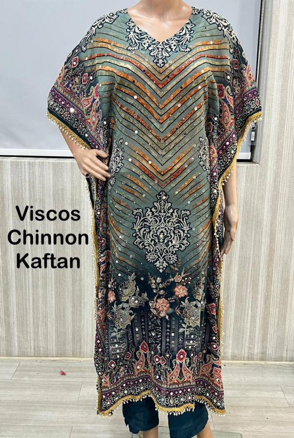 pr clothing kaftan hit design readymade casual viscose chinon combo kurti in wholesale surat