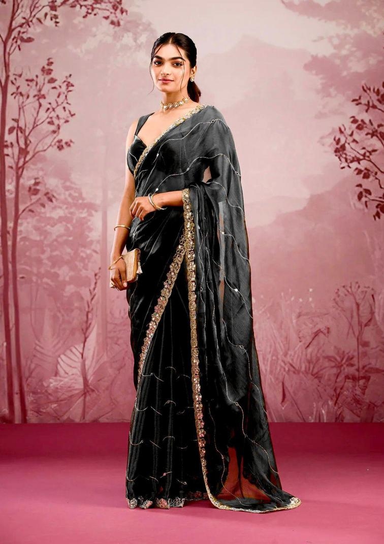 pr clothing kc 8011 burberry silk mirror work traditional sarees in wholesale surat