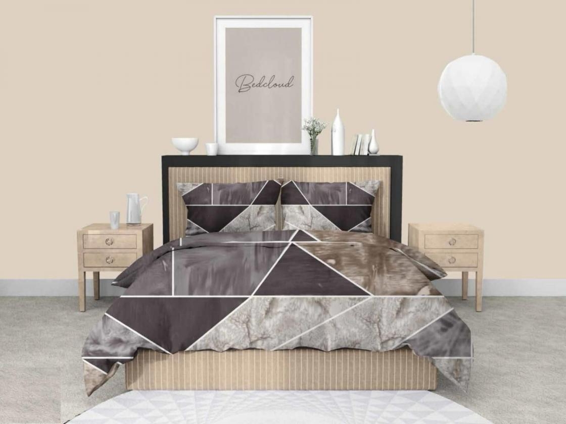pr clothing lucky pretty look full stitch double bedsheets with 2 pillow covers in wholesale surat