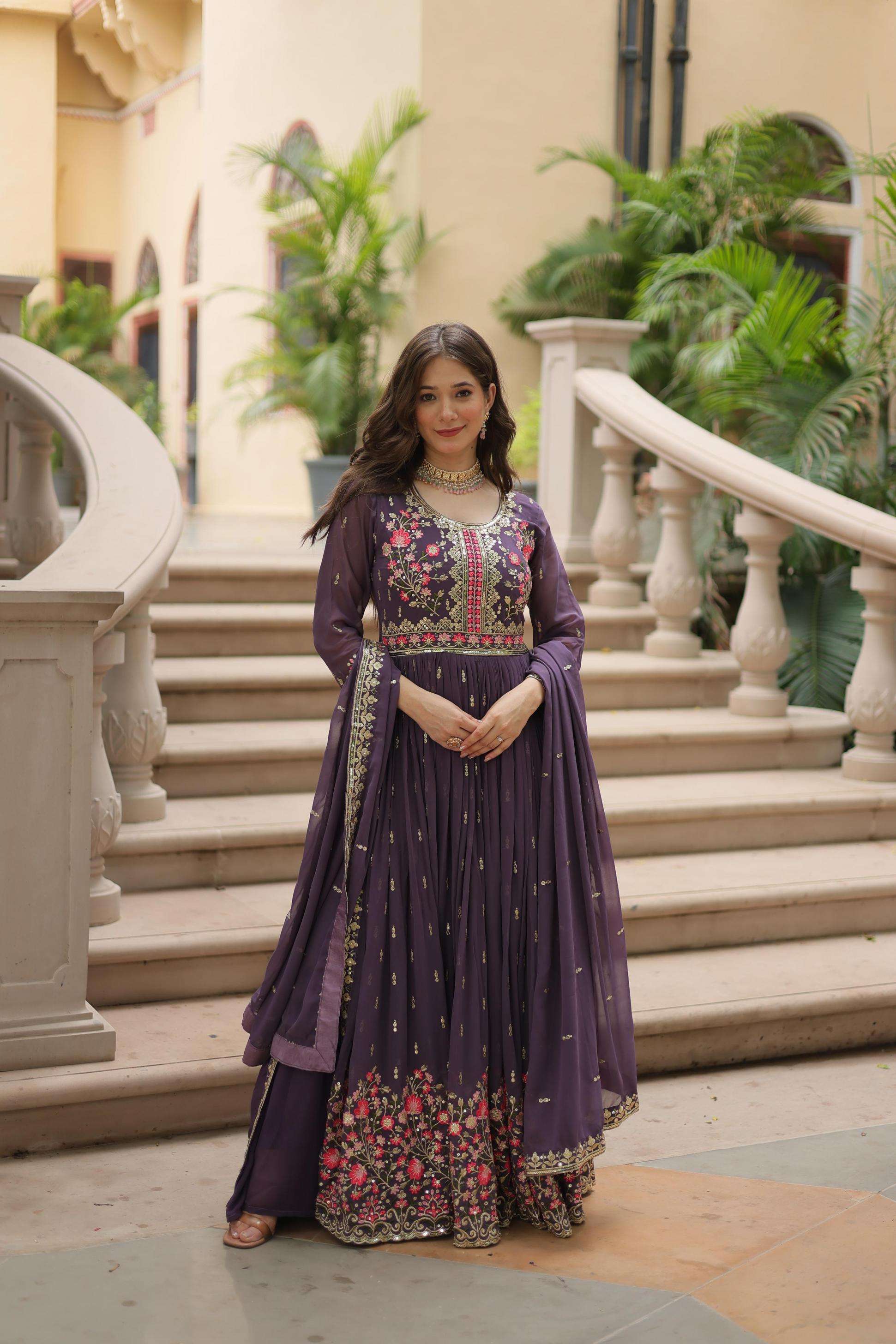 pr clothing lw 9198 faux georgette readymade classic kurti sharara with dupatta in wholesale surat