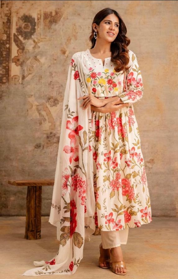 pr clothing modern pattern fully stitch pretty look cotton combo set suit in wholesale surat