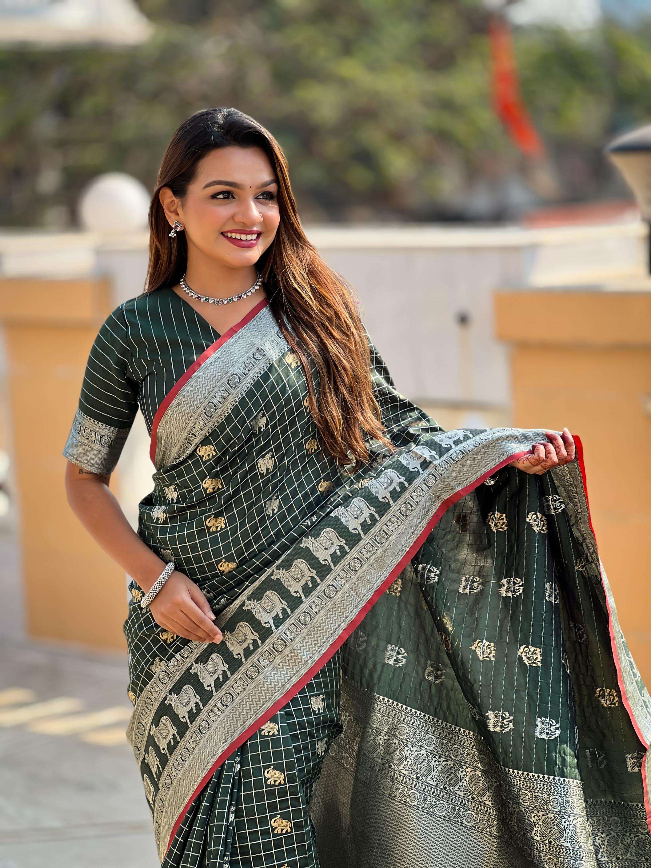 pr clothing rajshree weaving silk pichwai exclusive designer sarees in wholesale surat