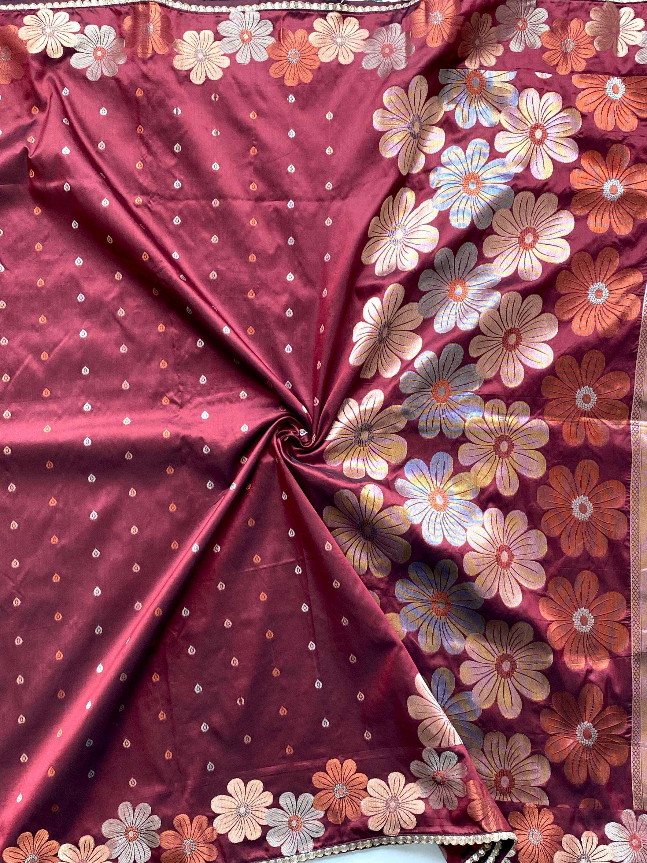 pr clothung siya gold weaving luxurious silk sarees in wholesale surat