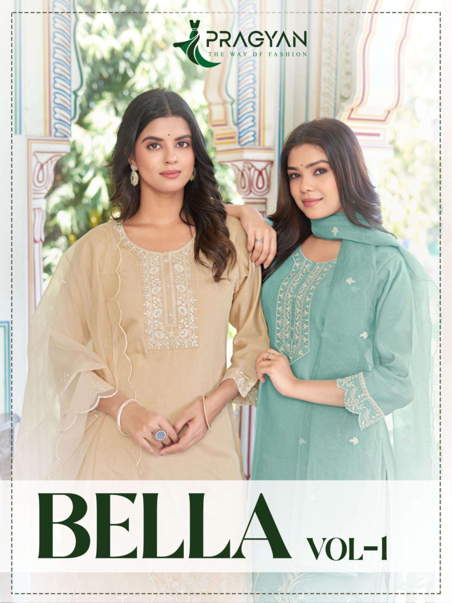 pragyan bela vol 1 series 1001 to 1006 roman silk readymade pretty look salwar kameez in wholesale surat