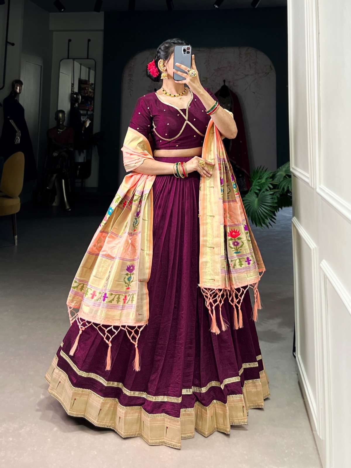 PRANATHI LNB2016WIN Vichitra Silk wholesale lehenga