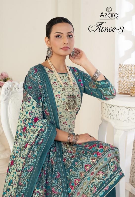 radhika fashion avnee vol 3 series 73001-73004 pure lawn cotton wholesale suit 