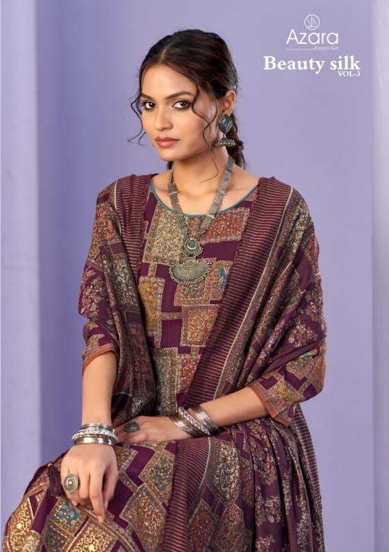 radhika fashion beauty silk vol 3 azara series 68001 to 68004 amazing modal muslin salwar kameez in wholesale surat