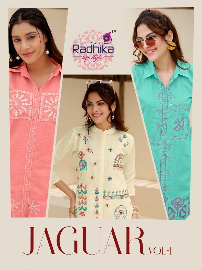 radhika lifestyle jaguar vol 1 series 1001 to 1006 vertican readymade plus size combo co-ord set in wholesale surat
