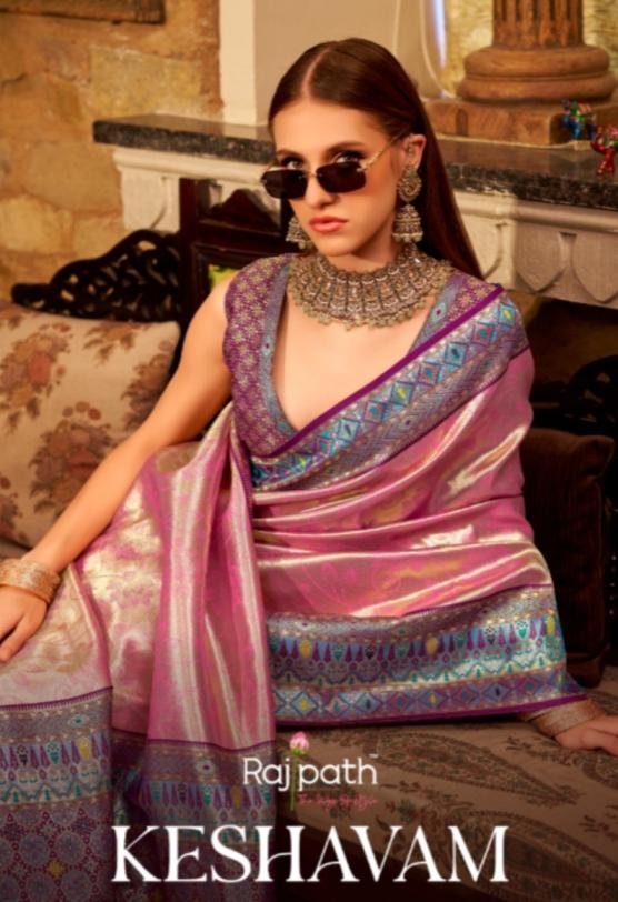 rajpath keshavam series 314 to 319 luxurious tissue silk sarees in wholesale surat