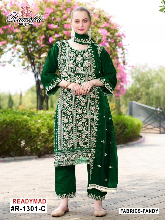 ramsha 1301 A to D designer readymade pakistani readymade salwar kameez in wholesale surat