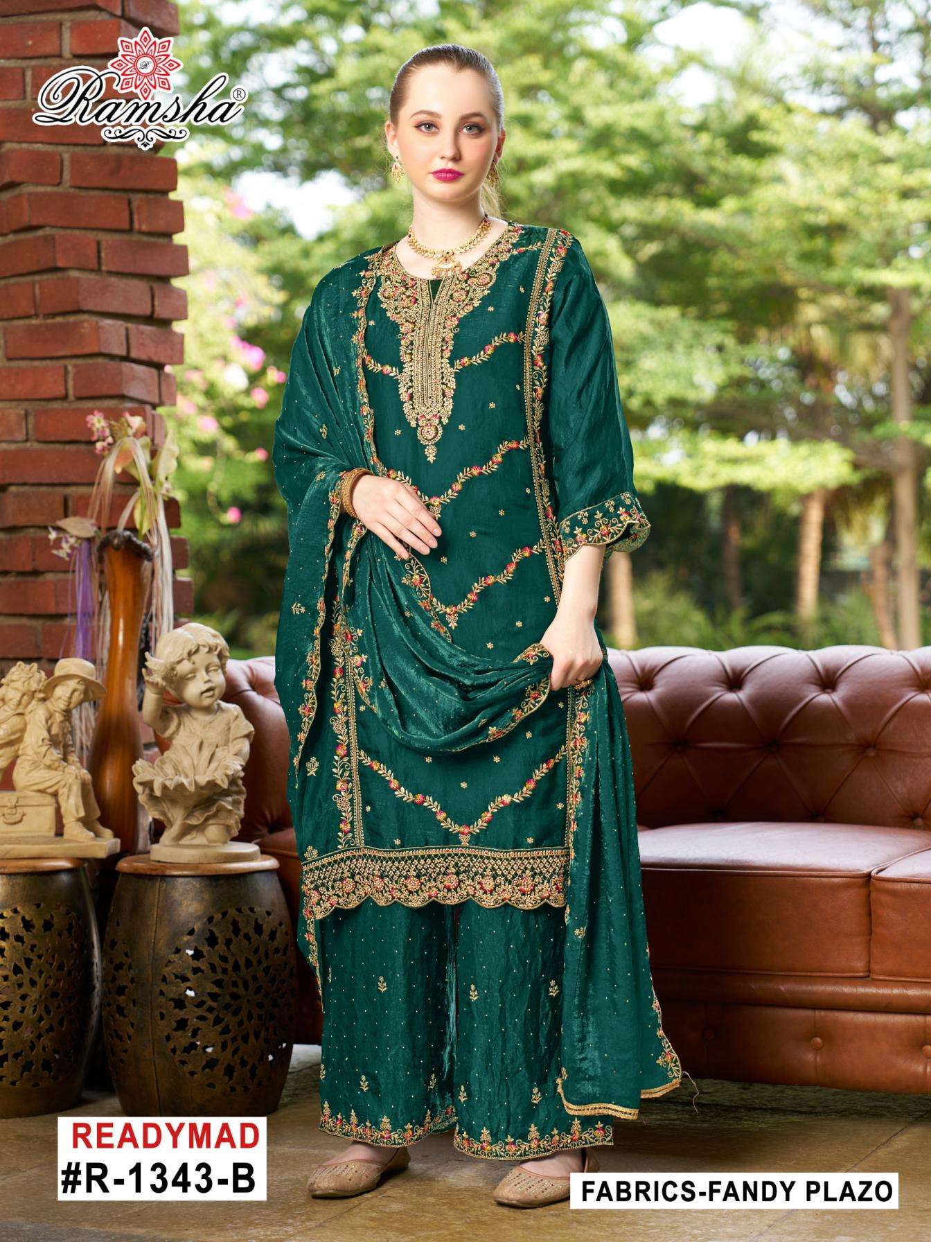 ramsha r 1343 A to D nx fandy readymade classic pakistani salwar kameez in wholesale surat