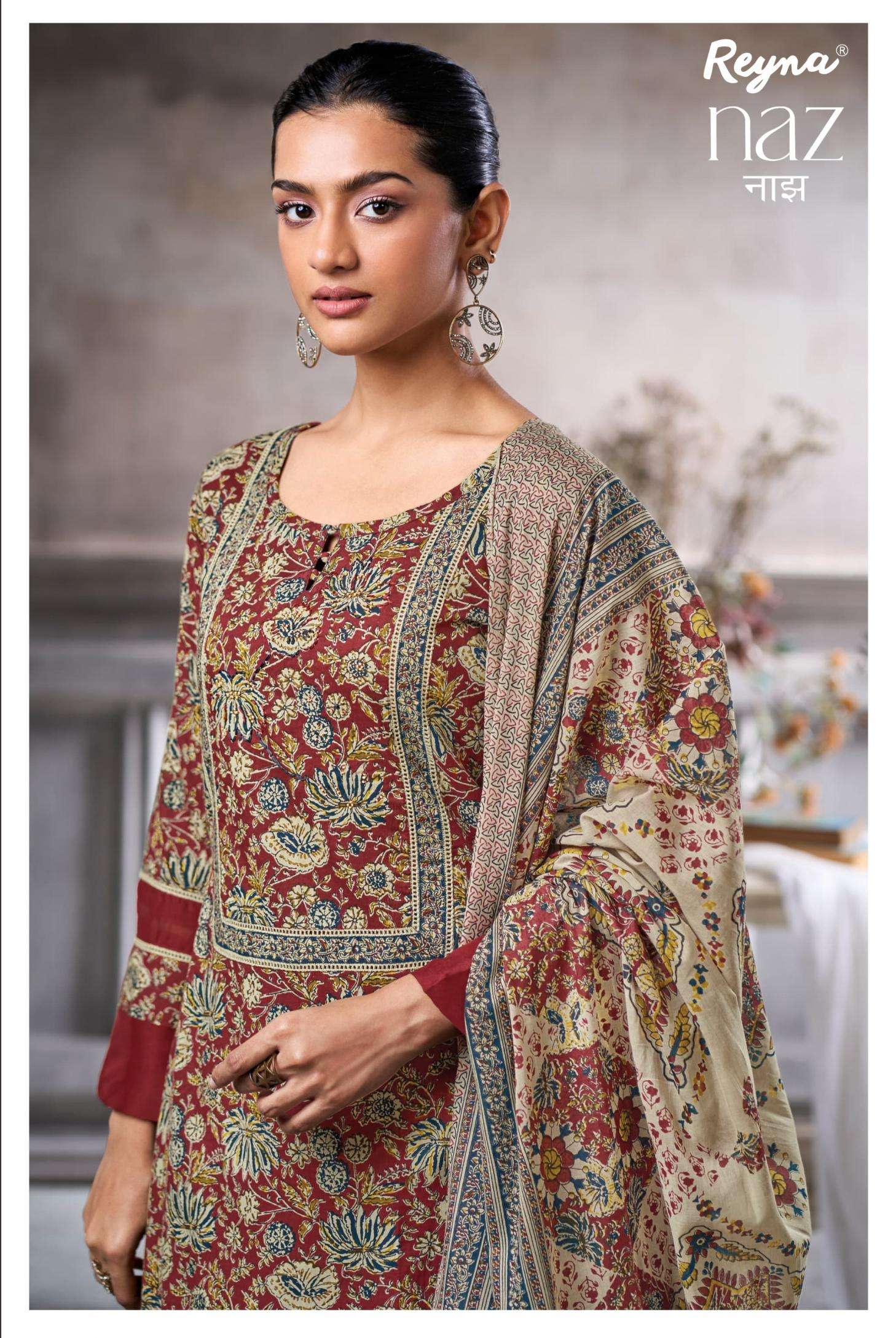  reyna  naz series 10356 to 10359 popular design fancy cotton salwar kameez in wholesale surat