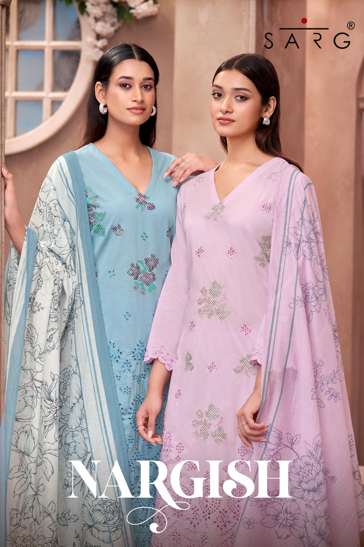 sarg nargish PURE COTTON LAWN wholesale suit 