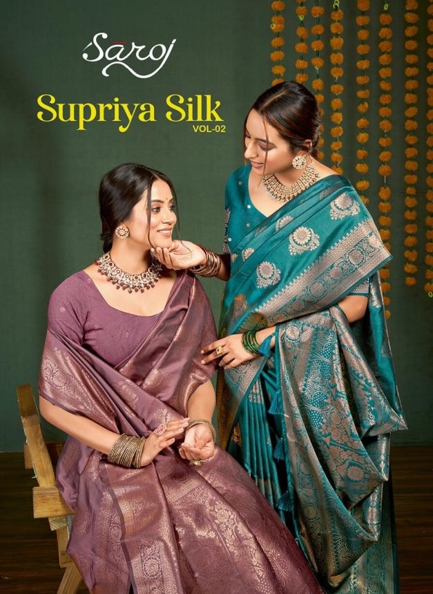 Saroj Supriya Silk Vol-2 series 1001-1004 silk wholesale saree