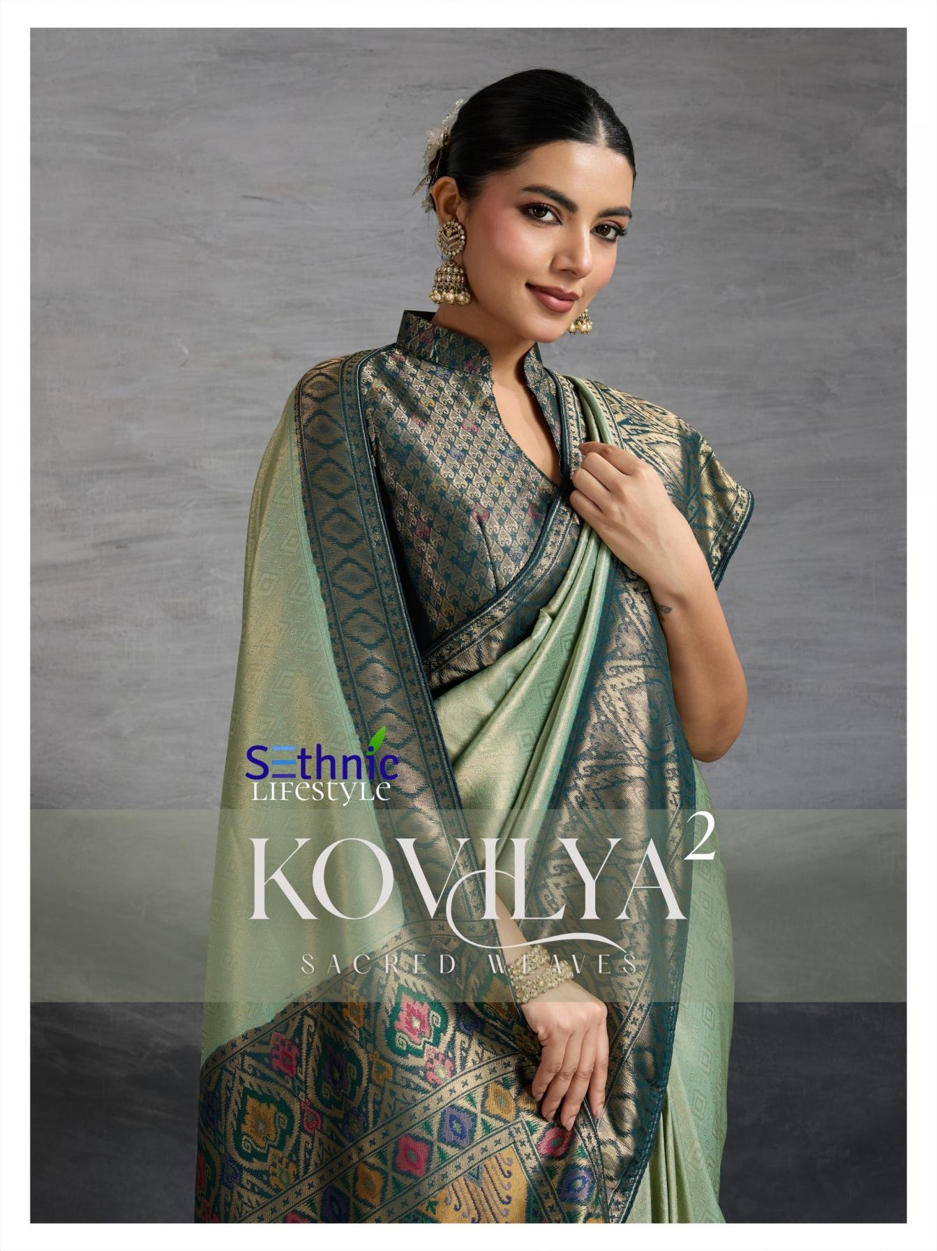 sethnic lifestyle kovilya vol 2 series 95005 to 95008 trendy kanjivaram silk saree in wholesale surat