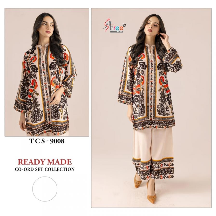 shree fab tcs 9028 series 9008 to 2029 modal satin readymade pakistani co-ord in wholesale surat