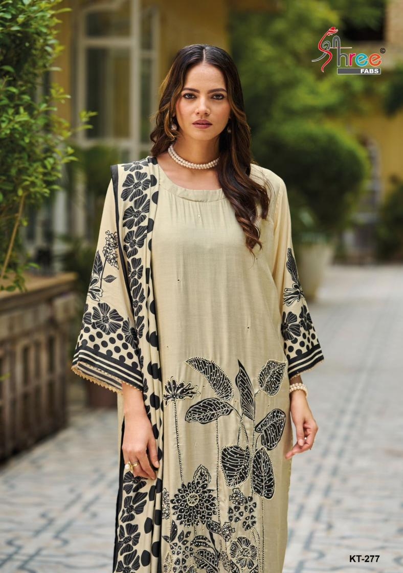 shree fabs kt 277 viscose muslin salwar kameez in wholesale surat
