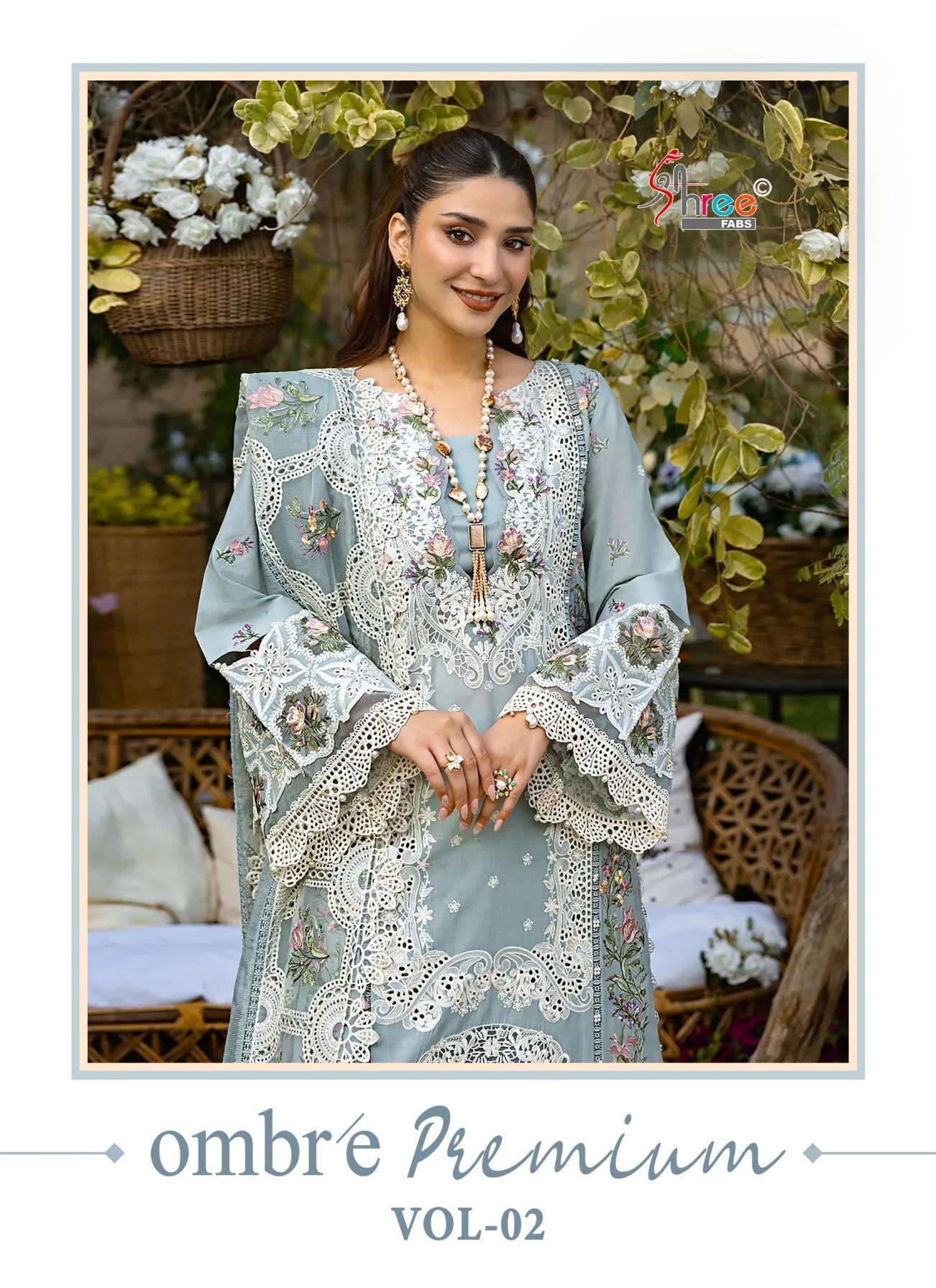 shree fabs ombre premium vol 2 series 3961-3966 cotton wholesale suit 