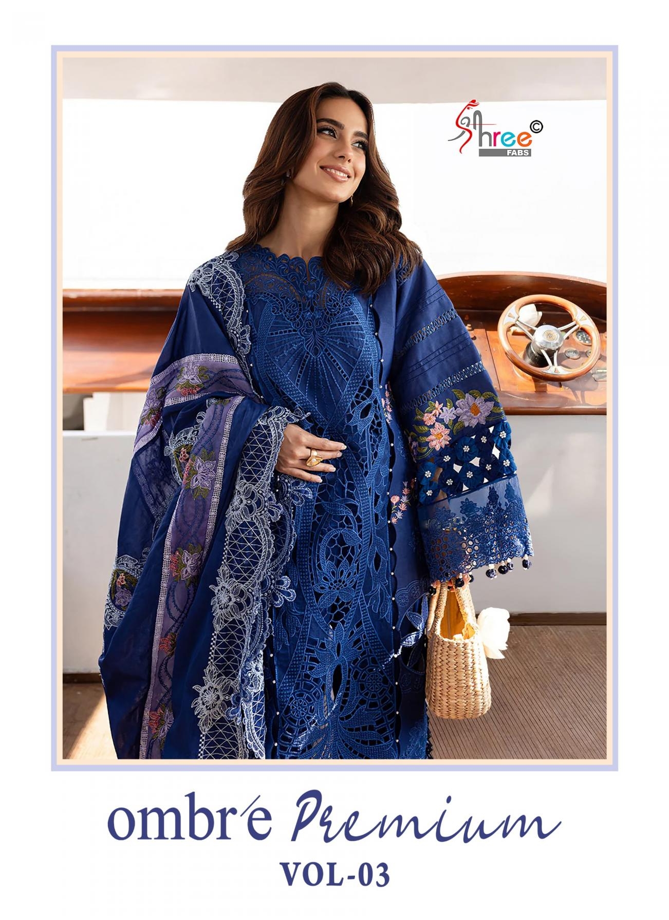 shree fabs ombre premium vol 3 series 3946 to 3951 cotton unique pakistani salwar kameez in wholesale surat