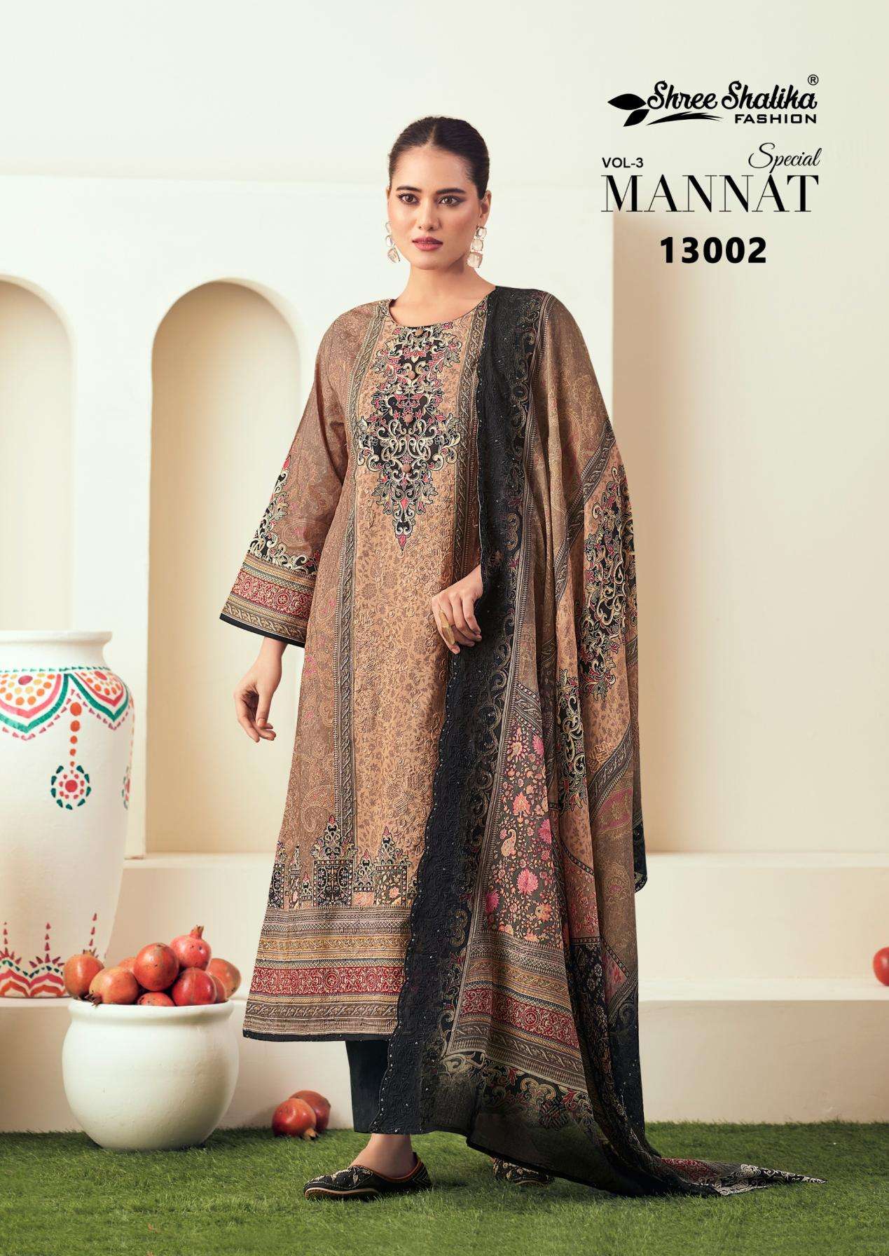 shree shalika mannat vol 3 COTTON LAWN wholesale suit 