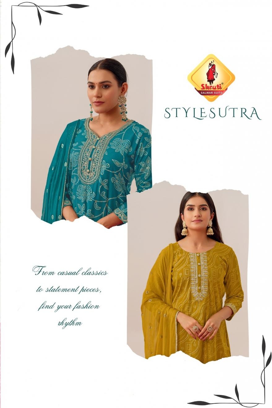 shruti launch styles utra viscose vatican silk readymade big size elegance suit in wholesale surat