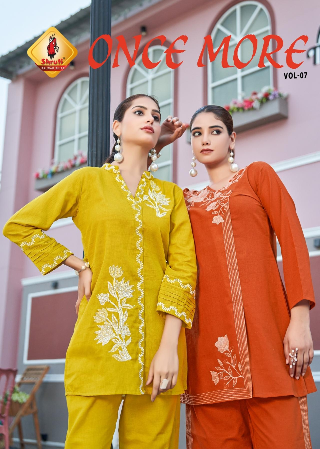 shruti suit once more vol 7 readymade big size cotton viscose flex stylish co-ord sets in wholesale surat