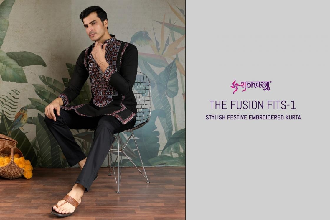 shubhvastra the fusion fits vol 1 series 61301 to 61305 viscose silk readymade stylish mens kurta in wholesale surat