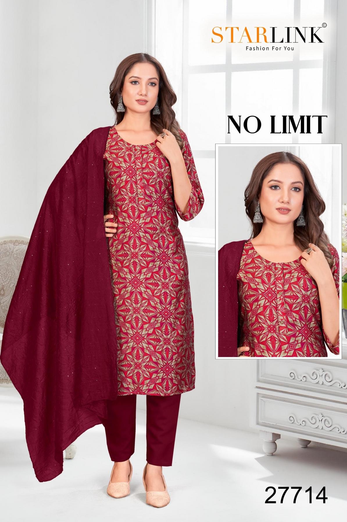 starlink series 27701-27725 modal foil print readymade unique combo suit in wholesale surat