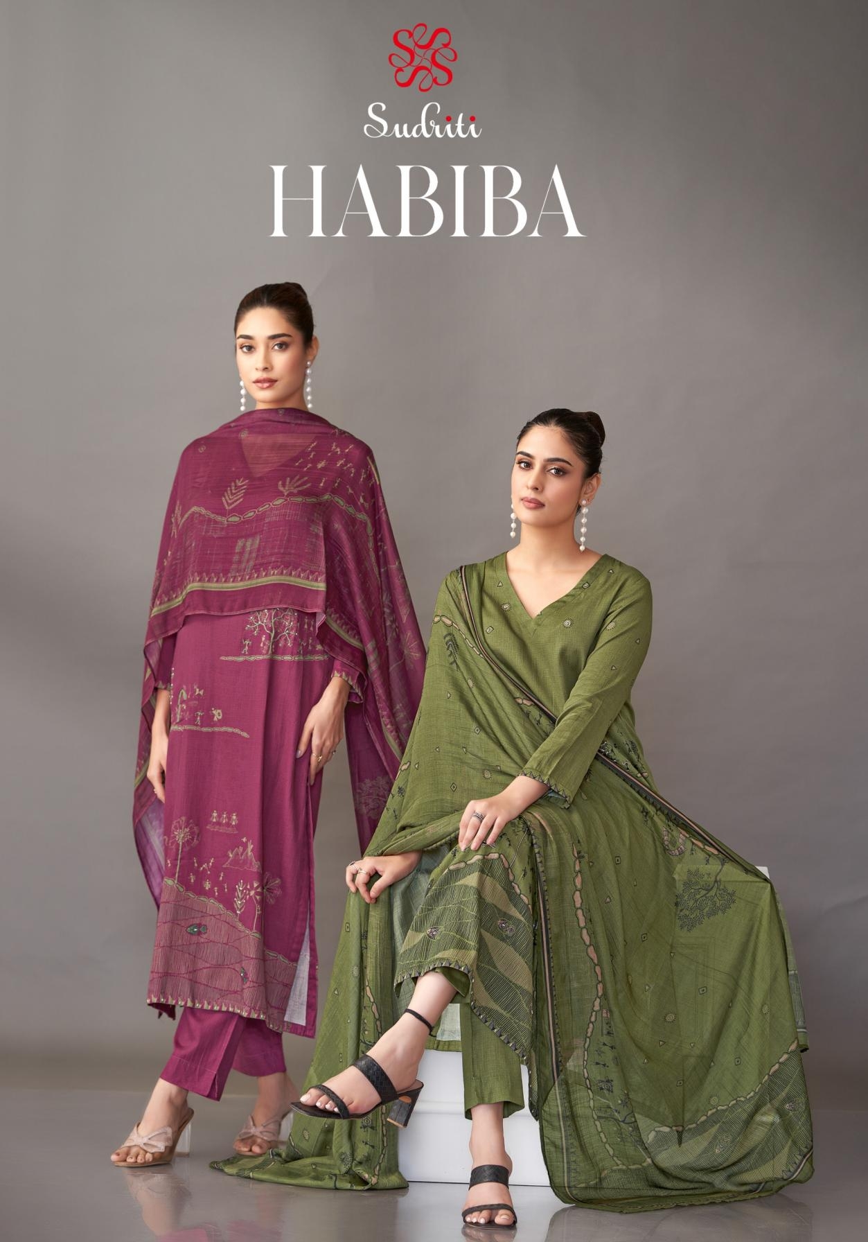 sudriti sahiba habiba series 1048 to 1079 italian satin modern salwar kameez in wholesale surat