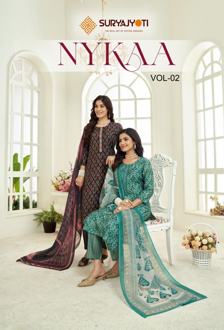 suryajyoti nykaa vol 2 series 2001 to 2008 modal print readymade salwar kameez in wholesale surat