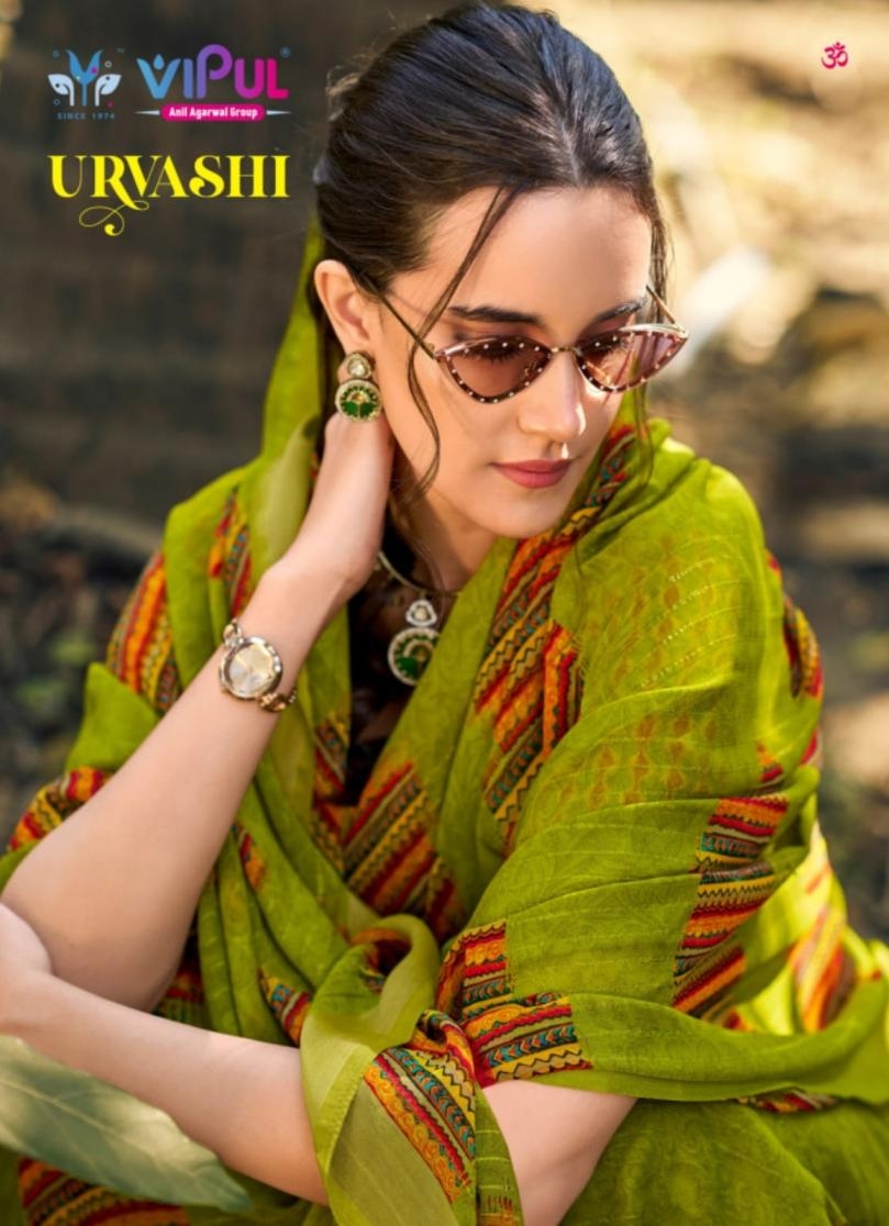 vipul fashion urvashi series 89001 to 89012 popular design saree in wholesale surat