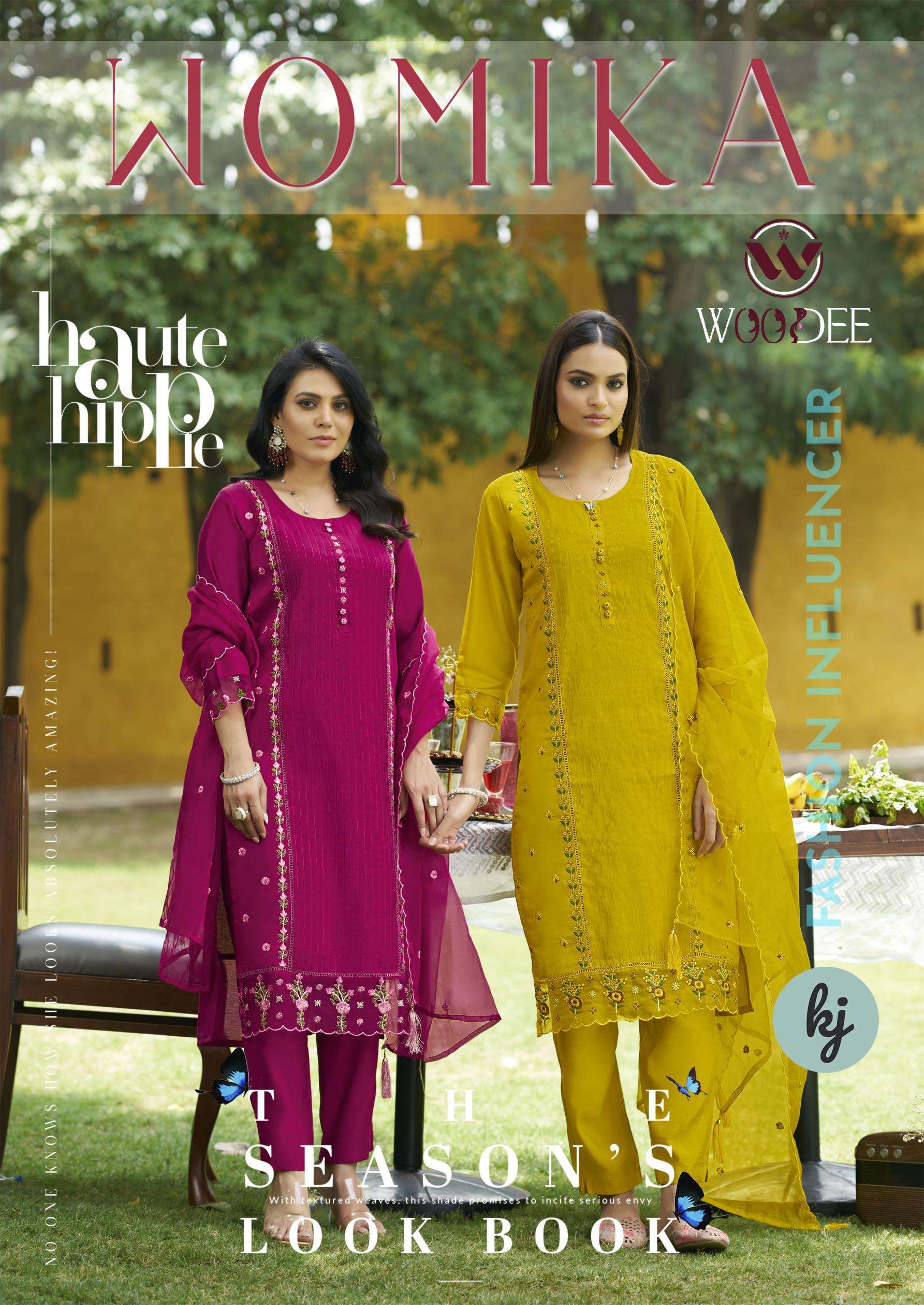 woodee womika series 1001 to 1006 presents readymade salwar kameez in wholesale surat