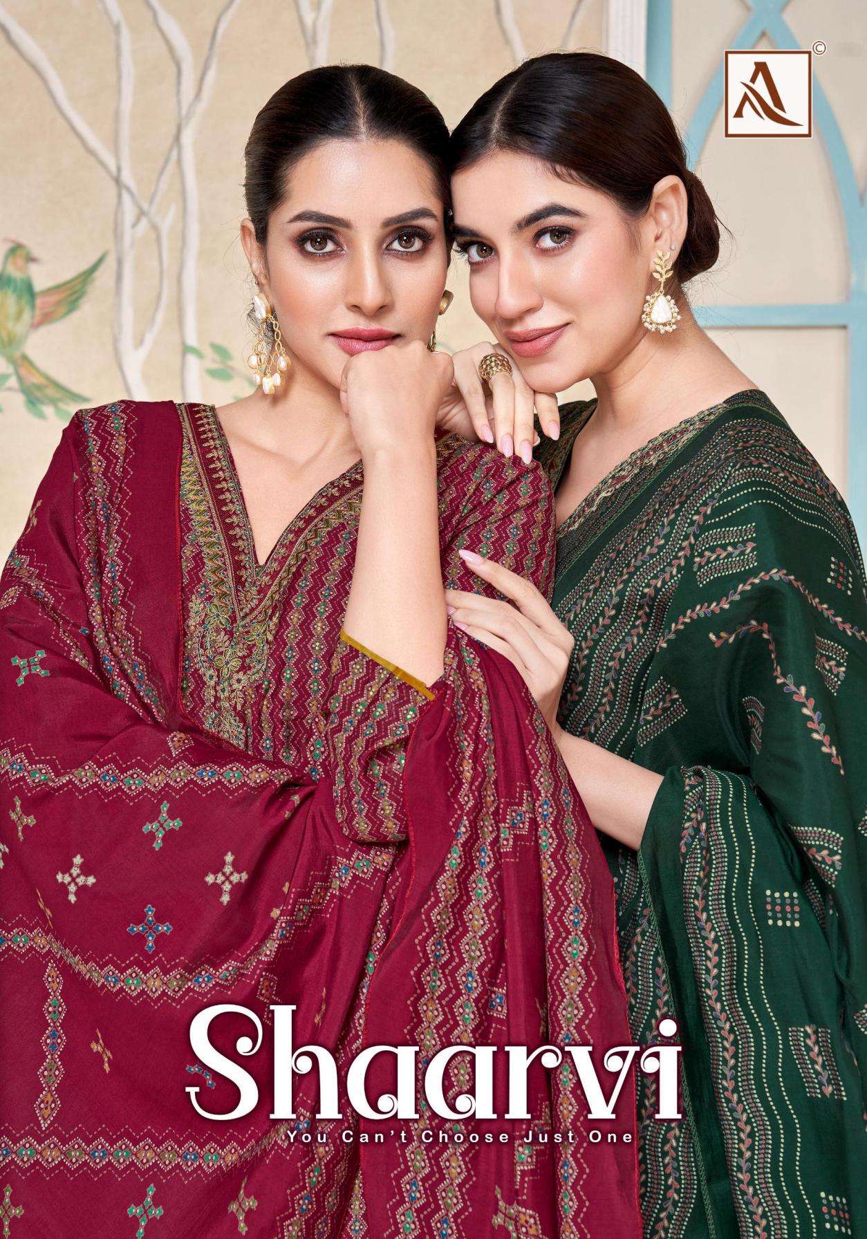 alok shaarvi series 203885201 to 203885206 mudaal discharge modern pakistani suit in wholesale surat